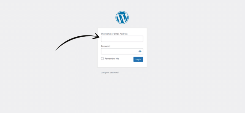 Log in to your newly created blog with your credentials.