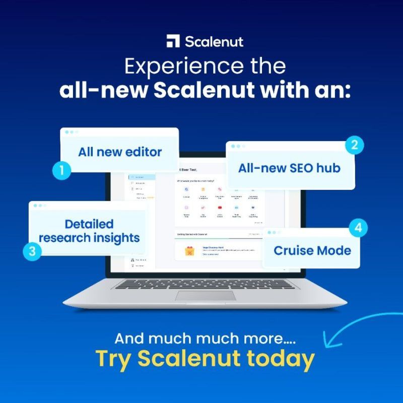 How to write a blog post with Scalenut to rank highly in the SERPs.